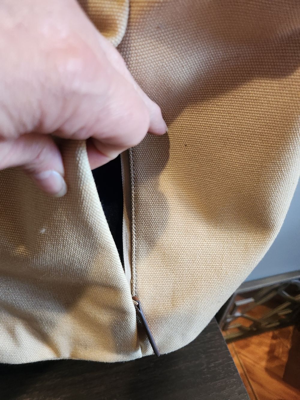 Cole Haan Canvas and Brown Leather Top-Handle Backpack - Picture 4 of 13